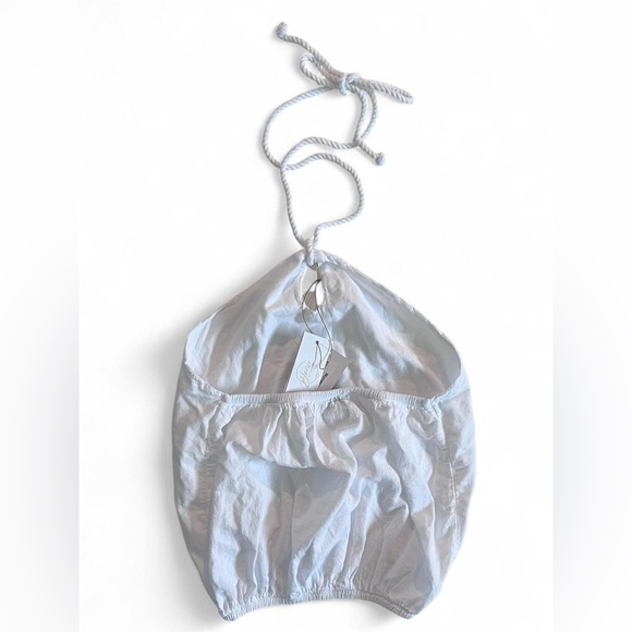 Blanco by Nature Halter Top & Pant 2 Piece Set Women's Size Large Cotton Boho - Picture 3 of 7